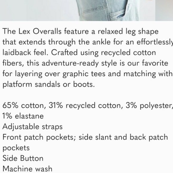 Pilcro The Lex Denim Overalls - Picture 8 of 10